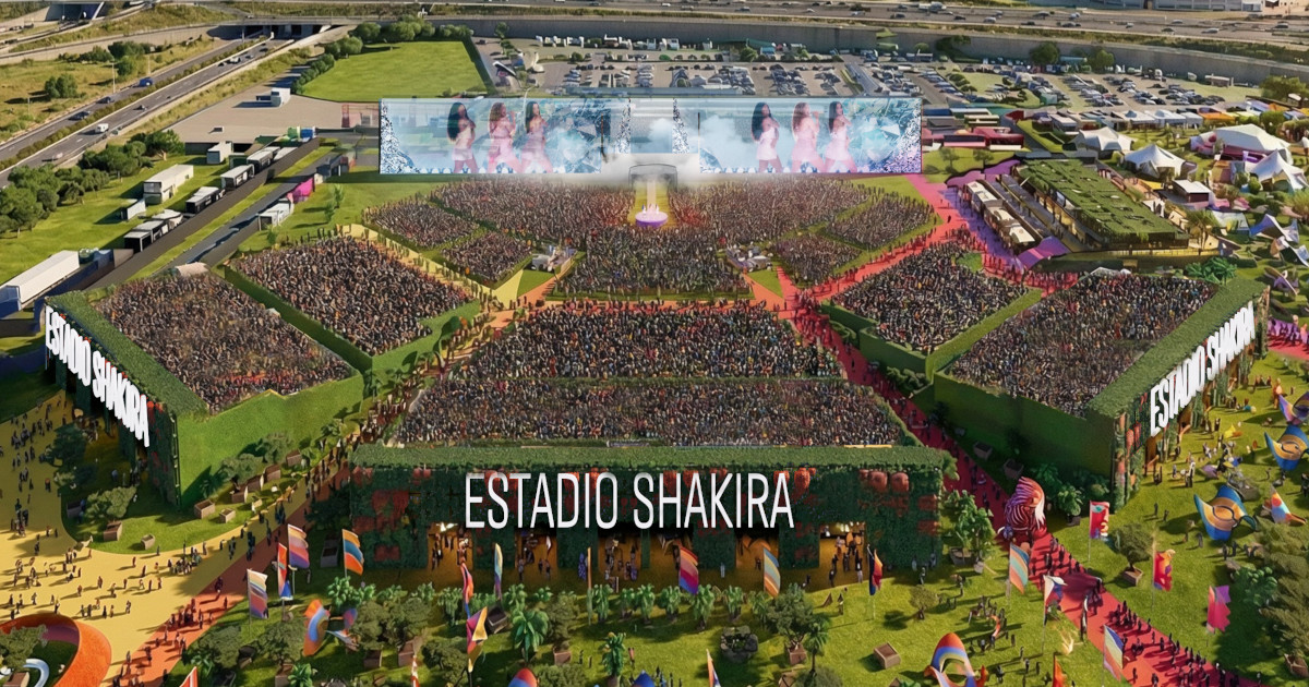 BIG Presenta Un Enorme Estadio Temporal Para El Show De Shakira En BIG Presenta Un Enorme Estadio Temporal Para El Show De Shakira En