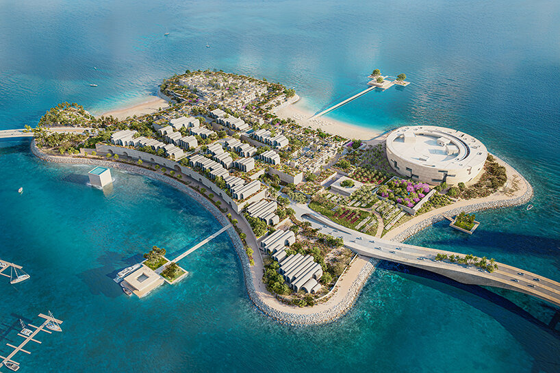 Jewel gardens integrated into the Al Maha Island landscape — Herzog & de Meuron